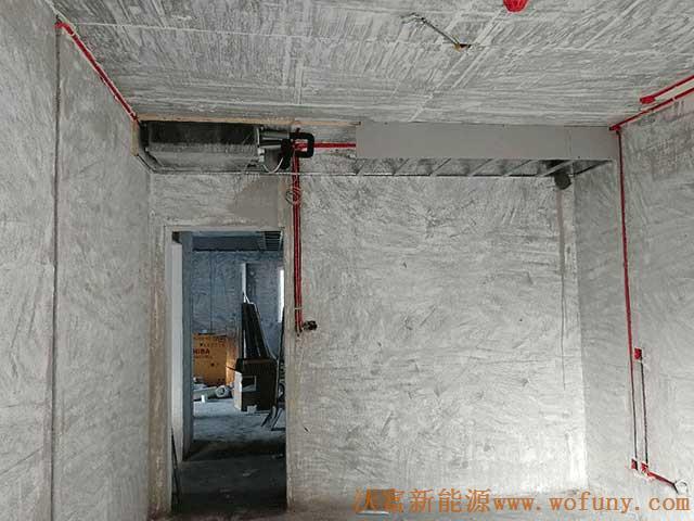 青島科技大學(xué)科翠苑大平層公寓多聯(lián)機(jī)中央空調(diào)系統(tǒng)施工——風(fēng)機(jī)盤管安裝整體示意圖